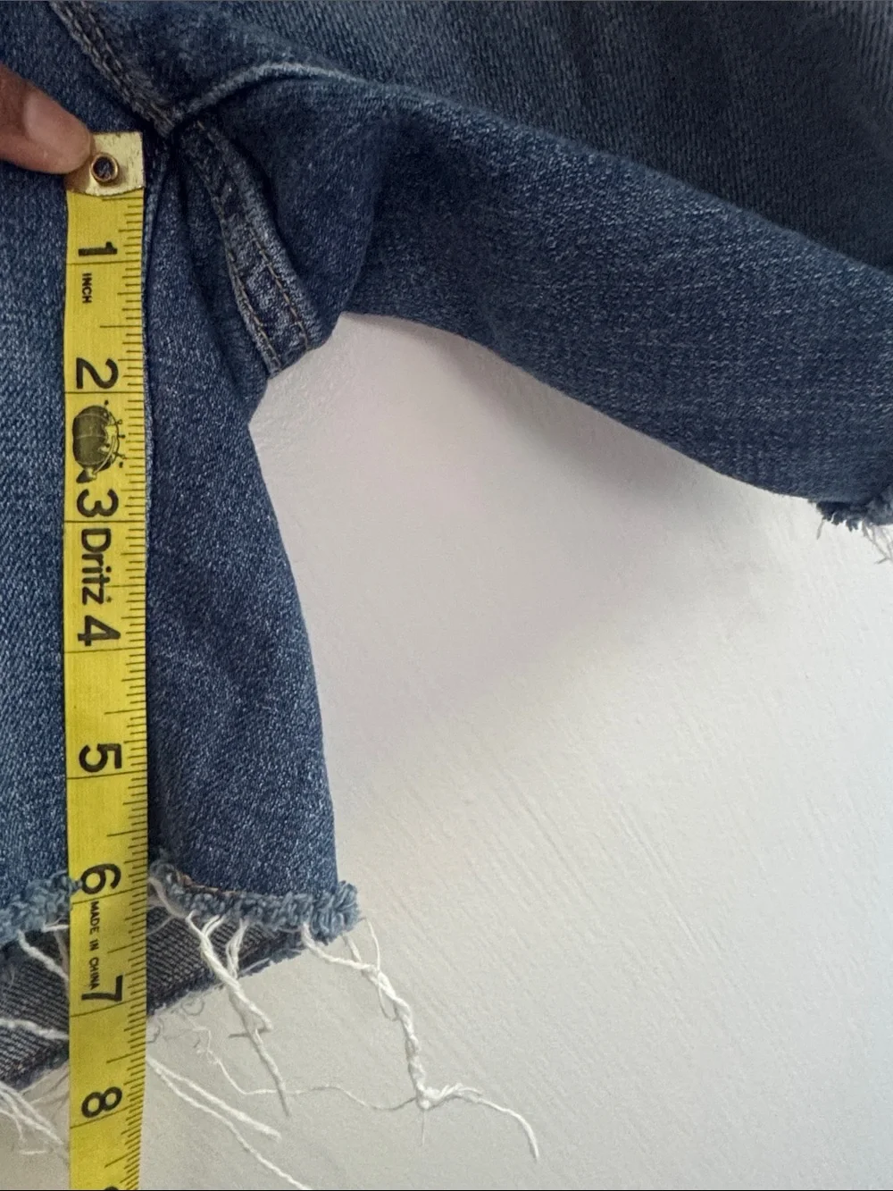J. Crew Distressed Denim Cutoff Shorts - Medium Blue - Picture 5 of 5
